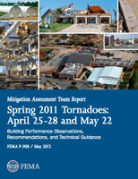 Cover photo for the document: FEMA P-908, Mitigation Assessment Team Report – Spring 2011 Tornadoes: April 25-28 and May 22 (2012)