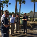 Image cover photo: Officials surveying Hurricane Matthew Damage