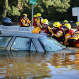 <p>Lumberton, NC, USA--FEMA&#39;s Urban Search and Rescue Teams from Missouri Task Force 1 look at nighborhood maps to look for residents that may be stranded in a neighborhood that was flooded following Hurricane Matthew.Jocelyn Augustino/FEMA</p>