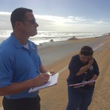 <p>Flagler, FL, USA--Federal, State and local officials assess damage in Flagler County following Hurricane Matthew.</p>
