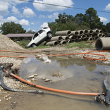 <p>Business and home owners clean debris from their flood damaged properties in Denham Springs, La on Monday, August 22, 2016. (Photo by J.T. Blatty/FEMA)</p>