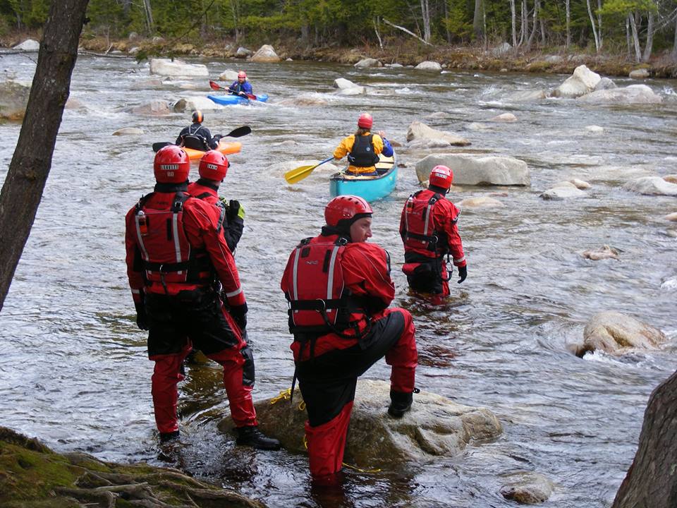 Swiftwater rescue training.