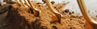 Gold shovels at a demolition event