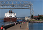 Ship arriving in Duluth