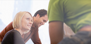 Young Businesswoman in Meeting