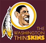 Obama - New Washington Redskins logo cartoon