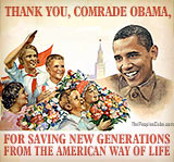 Thank you, Obama, for saving the children poster