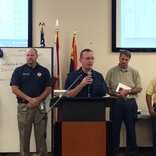 Image cover photo: FEMA FCO address the Flagler County EOC