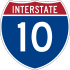 Interstate 10 marker