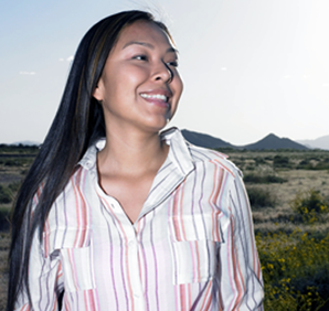 This is an image of a Native American woman