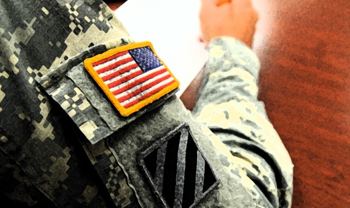 A soldier from the 4th Infantry Brigade Combat Team, 3rd Infantry Division, completes a survey designed to determine his attitudes and opinions about mental health treatment, Aug. 17, on Fort Stewart, Ga. The survey represents the second phase of a study taking place within the Marne Division to collect data to create an intervention for soldiers focused on reducing the stigma of seeking behavioral health treatment.