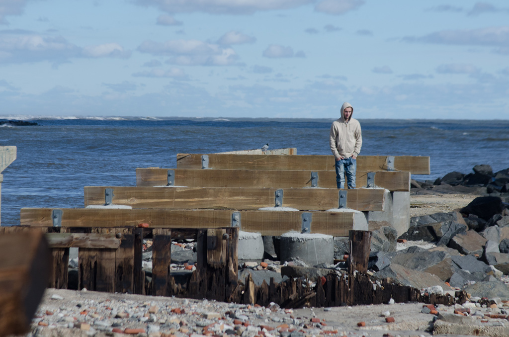 Atlantic City, N.J., Oct. 31, 2012 -- The historic boardwalk was destroyed by fierce winds that hit here during Hurricane Sandy. FEMA is working with many partners and organizations to assist residents affected by Hurricane Sandy. Photo by Liz Roll/FEMA Sandy.