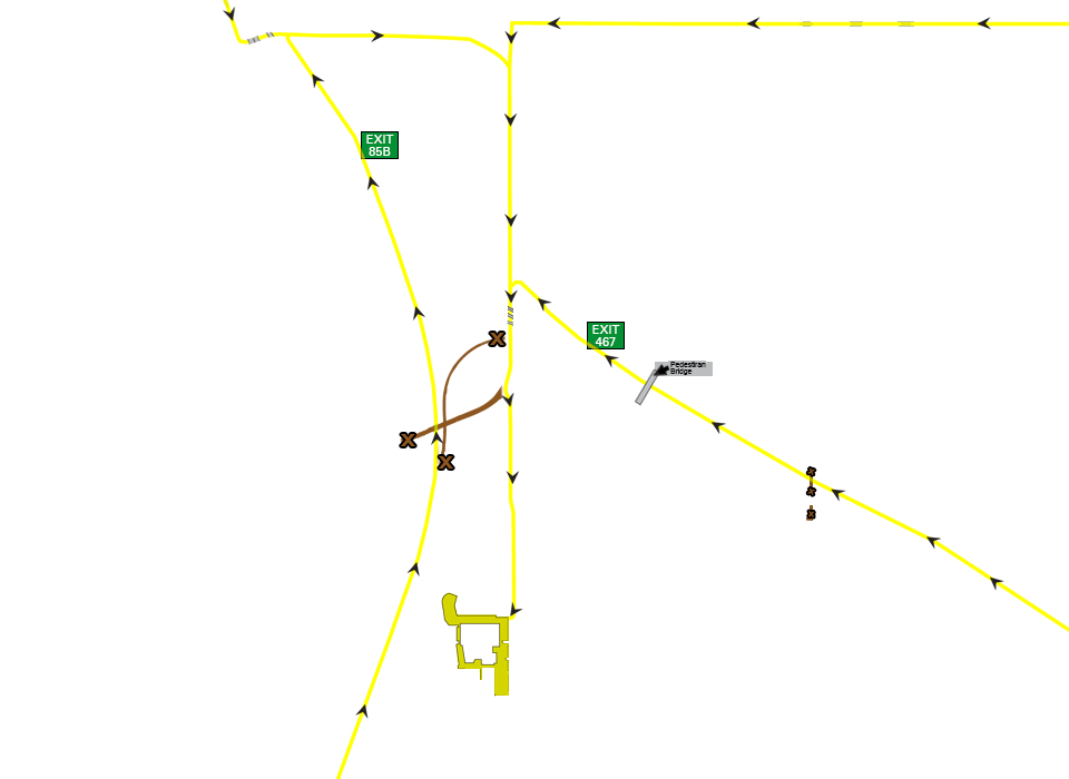 Apogee Stadium Game-Day Yellow Parking Route