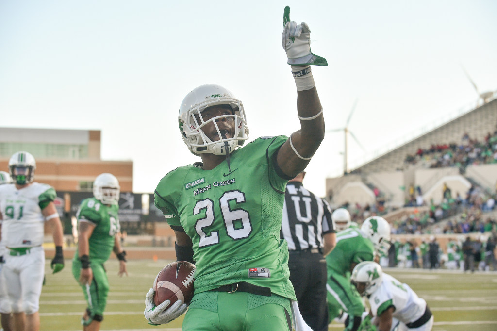 North Texas running back Jeffery Wilson could be back at full strength when the Mean Green take on Army in the Heart of Dallas Bowl. (Denton Record-Chronicle/Jeff Woo)