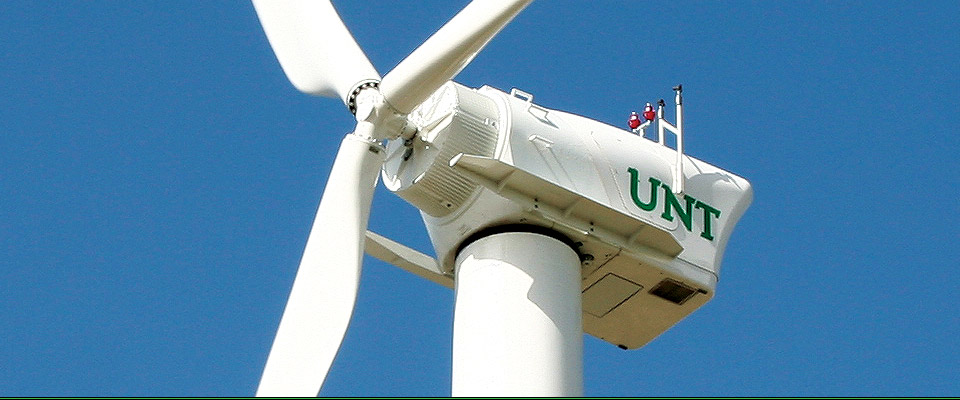 Apogee Stadium Wind Turbines