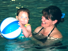 Staff at pool