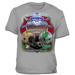 Heart Of Dallas Bowl dueling helmet t-shirt