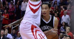 Point guard Jeremy Lin made an impressive return, but the Nets still came up short in Houston Monday night. AP Photo/George Bridges