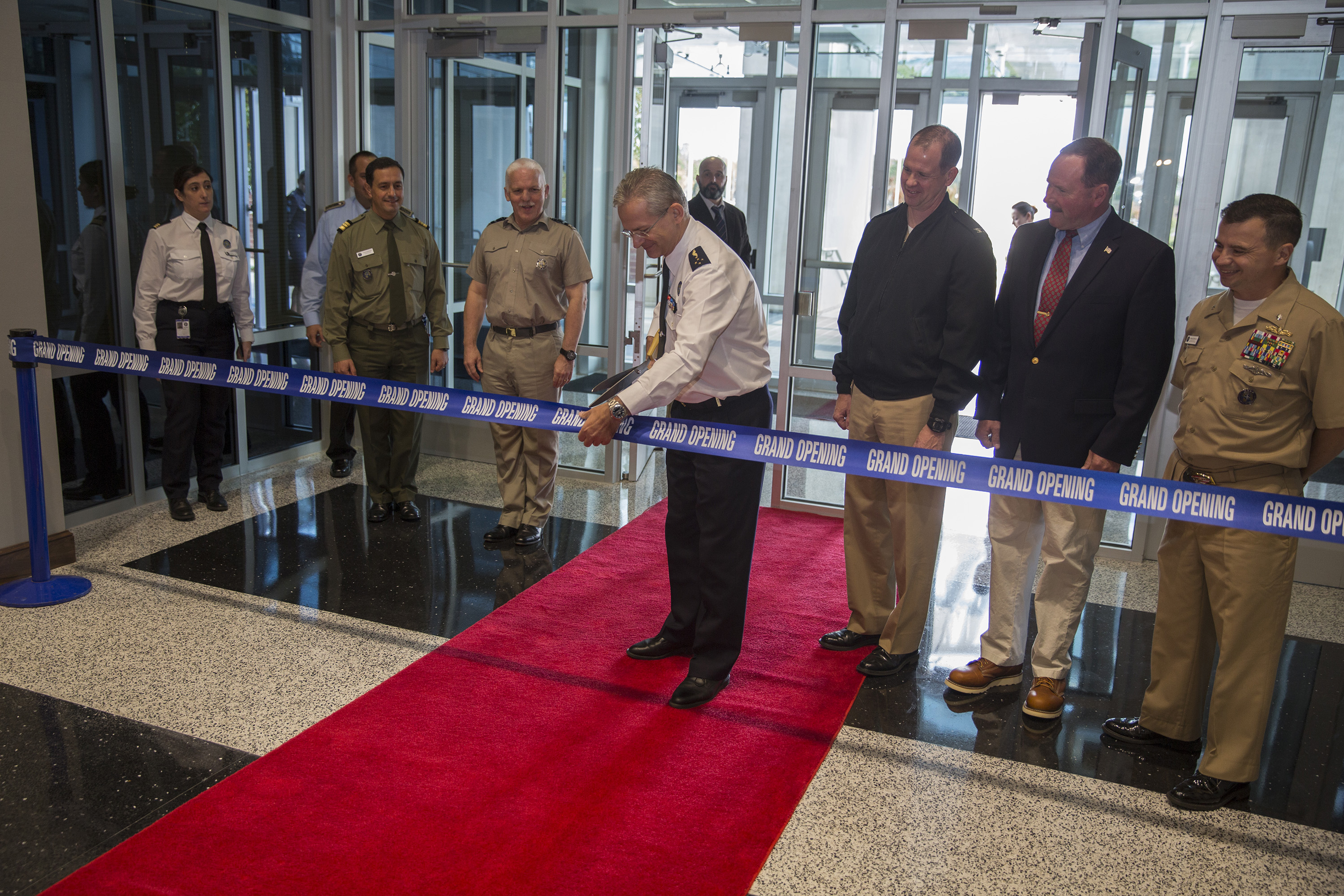 Work on the expansion of NATO's Allied Command Transformation was completed on November 15th, 2016, with a ribbon cutting Ceremony performed by the Supreme Allied Commander Transformation, French Air Force General Denis Mercier.