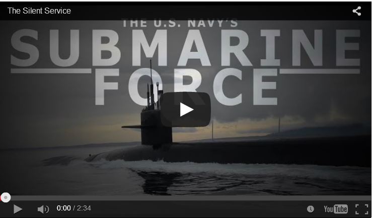 View the Submarine Force <a href="https://www.youtube.com/watch?v=A4FvP9pdAFA&feature=player_embedded" alt='Link will open in a new window.' target='whole'>video </a> 