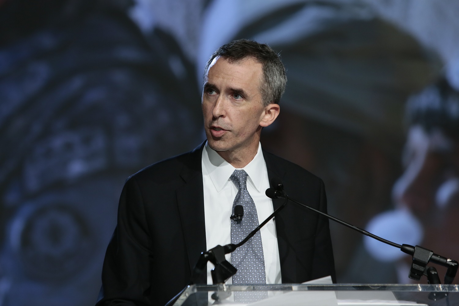 U.S. military dominance will shrink in the new multipolar world but the military is working to maintain its advantage, Acting Undersecretary of Defense for Intelligence Marcel Lettre said at the GeoInt Symposium in Washington, D.C., June 25, 2015. Courtesy photo by David C. Aleman  