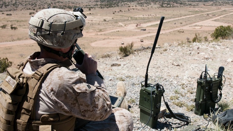 This fiscal year Marines will receive smartphones that make calling for fire support easier, quicker and more accurate. The Target Handoff System Version 2, or THS V.2, is a portable system designed for use by dismounted Marines to locate targets, pinpoint global positioning coordinates and call for close air, artillery and naval fire support using secure digital communications.