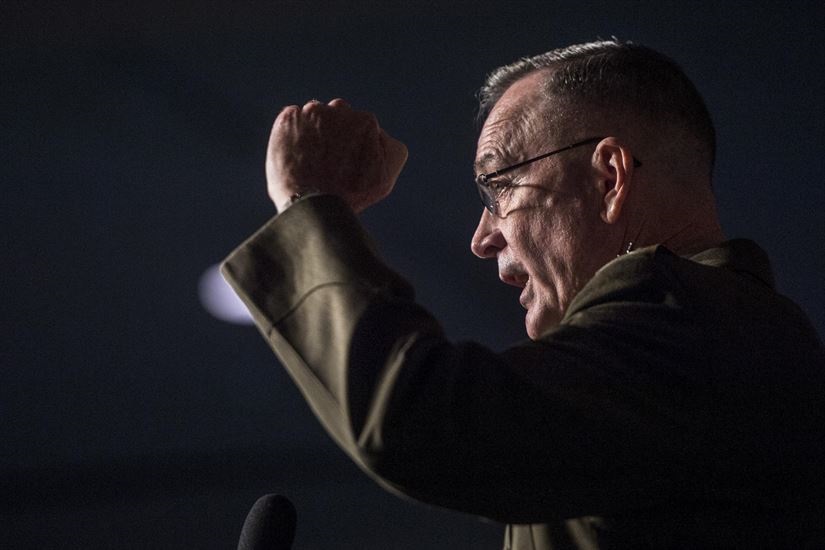 Marine Corps Gen. Joe Dunford, chairman of the Joint Chiefs of Staff, addresses the Association of the U.S. Army’s annual meeting in Washington, Oct. 5, 2016. DoD photo by Navy Petty Officer 2nd Class Dominique A. Pineiro