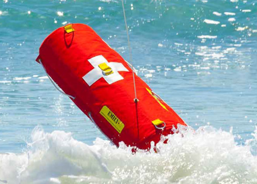 Meet EMILY the robotic lifeguard. Officially known as the Emergency Integrated Lifesaving Lanyard, EMILY is a remote-controlled buoy that recently was used to rescue nearly 300 Syrian migrants from drowning in the waters off the Greek island of Lesbos. Photo courtesy of Hydronalix 