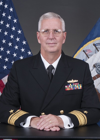 Space and Naval Warfare Systems Command Commander Rear Adm. David H. Lewis