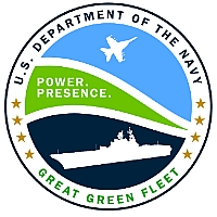 WASHINGTON (Jan. 15, 2016) The logo for the Great Green Fleet initiative. Graphic courtesy of U.S. Navy.