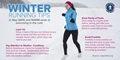 infographic showing tips for staying warm and safe while exercising in the cold.