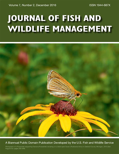 Journal of Fish and Wildlife Management Scientific Journal Focusing on the Practical Application and Integration of Science to Conservation and Management of Native North American Fish, Wildlife, Plants and their Habitats.