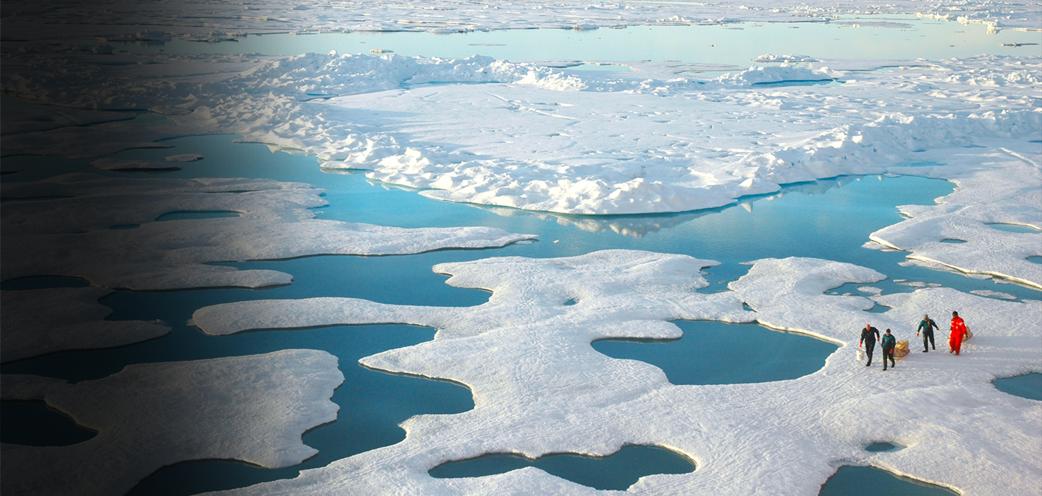 Melting sea ice is one indicator of climate change