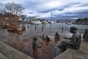 Annapolis, Maryland, pictured here in 2012, saw the greatest increase in nuisance flooding in a recent NOAA study. (Credit: With permission from Amy McGovern.)
