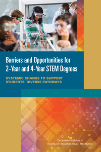 Cover Image: Barriers and Opportunities for 2-Year and 4-Year STEM Degrees: 