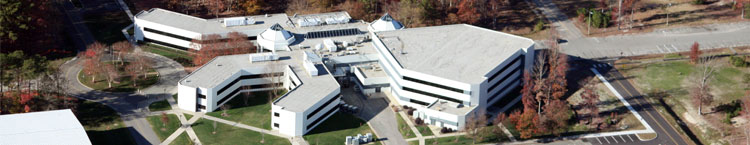 Aerial view of the Thomas Jefferson National Accelerator Facility 