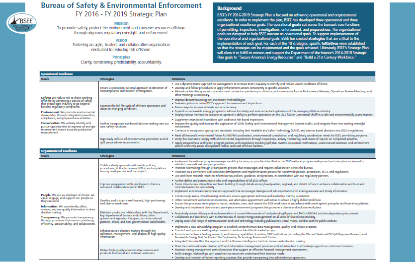 Image of Strategic Plan Insert from Annual Report