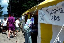 Volunteers at a local lake fair.