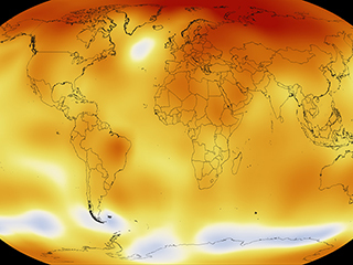 Graphic: Global warming from 1880 to 2015