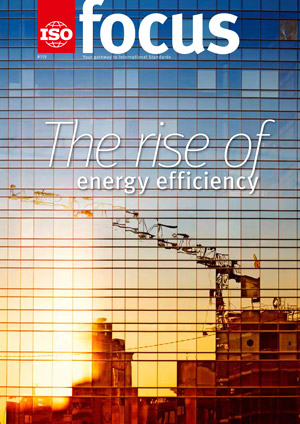 Cover of ISOfocus November/December 2016 - The rise of energy efficiency