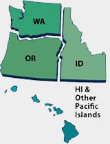 Map of the Pacific Region