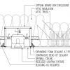 Air sealing at recessed lighting in attic - site built