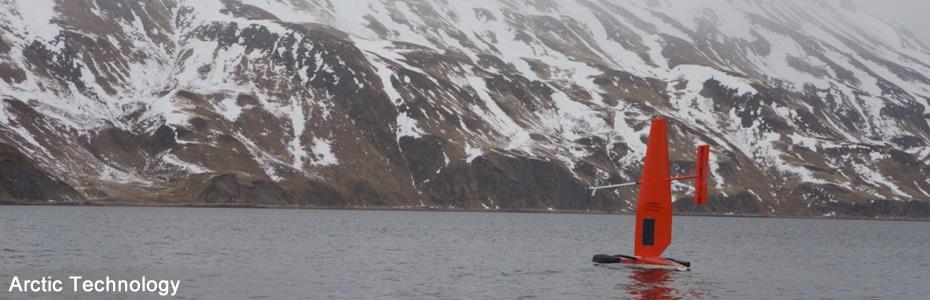 Launching saildrone in Dutch Harbor AK ©Saildrone Inc. 2015