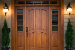 Although many people choose wood doors for their beauty, insulated steel and fiberglass doors are more energy-efficient. | Photo courtesy of Â©iStockphoto/cstewart
