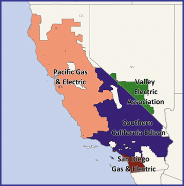 California (CAISO) Electric Regions