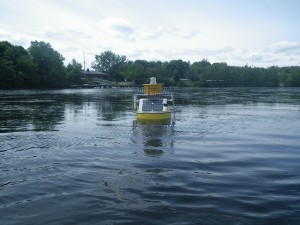 EPA's Water Quality Monitoring Buoy collects and streams live water quality data on EPA’s Website (LINK: https://www.epa.gov/mysticriver). 