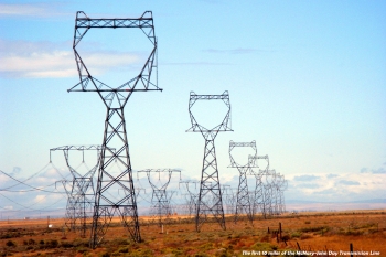 Power lines carry electricity across Washington State. | Photo courtesy of the Energy Department.
