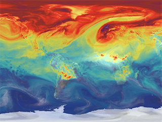 Super HD view of global carbon dioxide