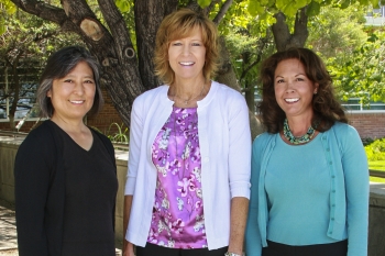 (From left) Cynthia Nitta (Lawrence Livermore), Wendy Baca (Los Alamos), and Sheryl Hingorani (Sandia) helm a team that is developing plans and options for future strategy.