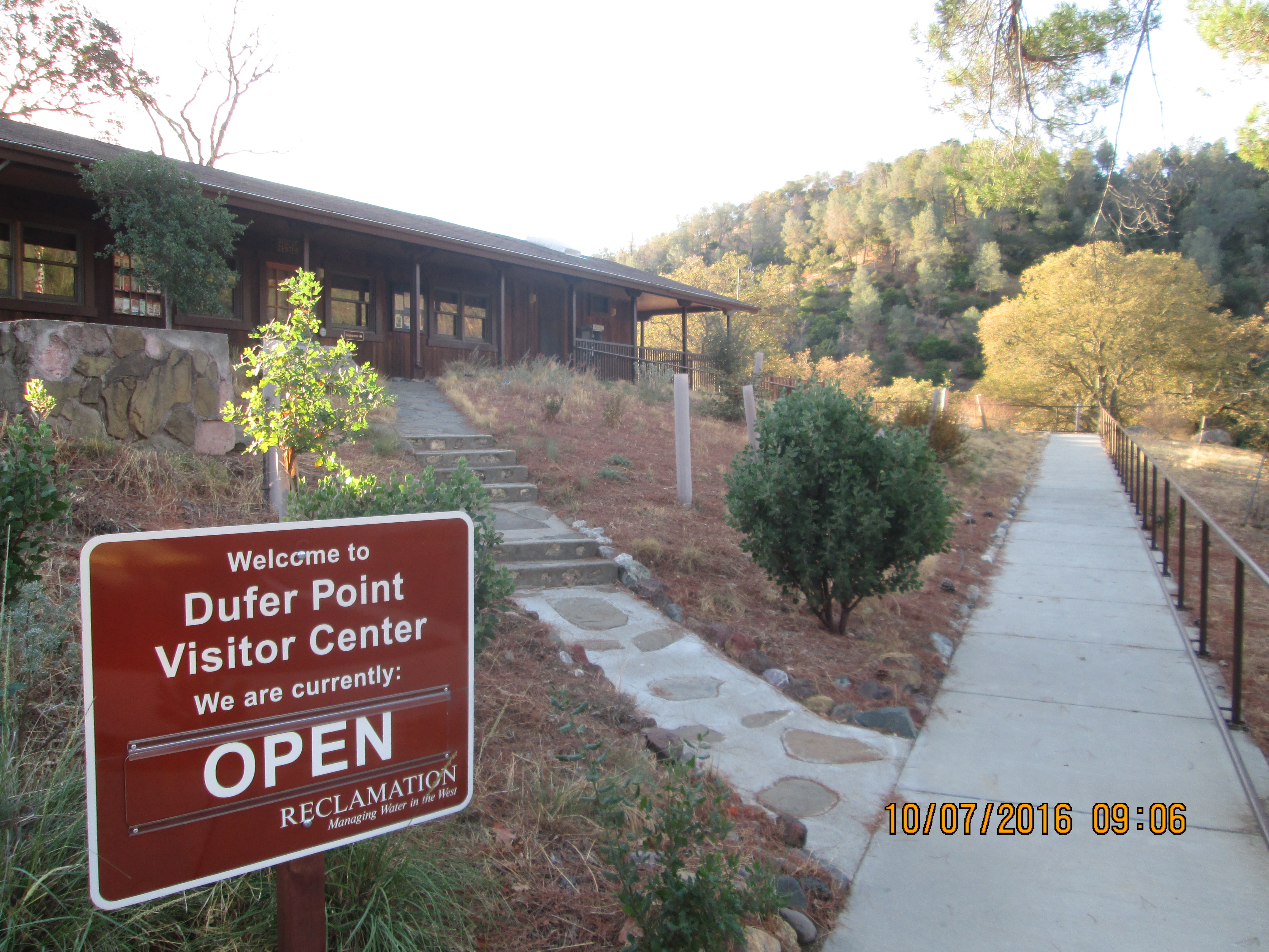 Dufer Point Visitor Center at Lake Berryessa, Napa, California.